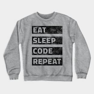 Eat sleep code repeat Crewneck Sweatshirt